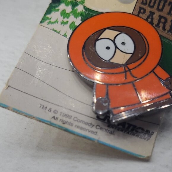 RARE VINTAGE 1998 SOUTH PARK ENAMEL PIN KENNY MCCORMICK COMEDY CENTRAL NEW - Picture 2 of 5